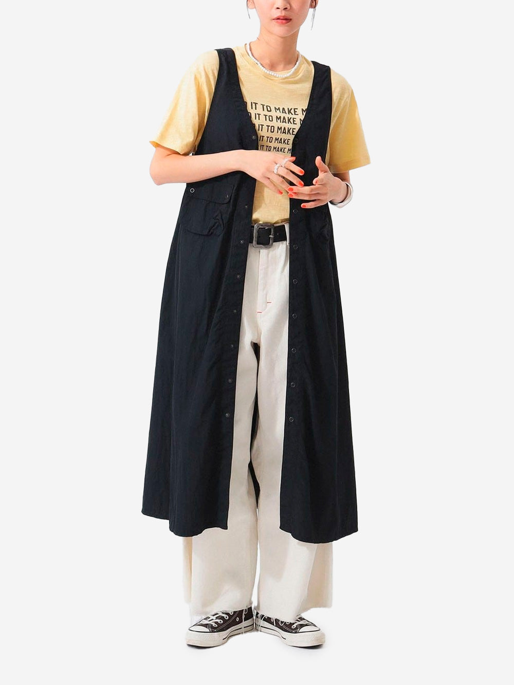BEAMS BOY Abito Military nero Multifunzionale in Nylon Tussar C-1 Nero Urbanstaroma