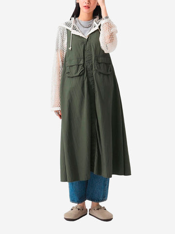 BEAMS BOY Abito Military verde Multifunzionale in Nylon Tussar C-1 Oliva