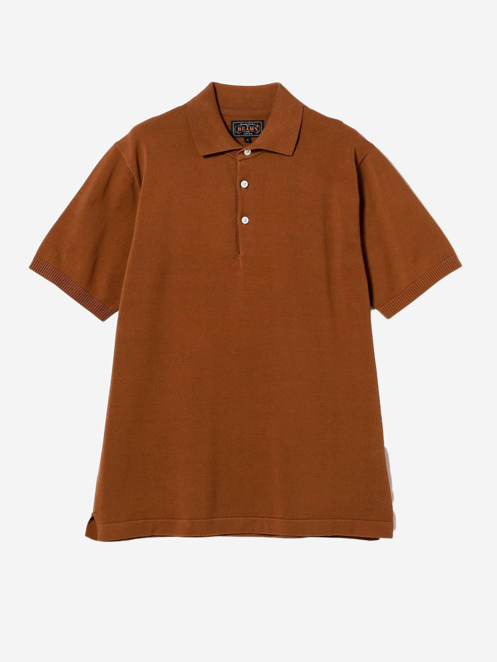 BEAMS PLUS Polo marrone in maglia 12G Marrone Urbanstaroma