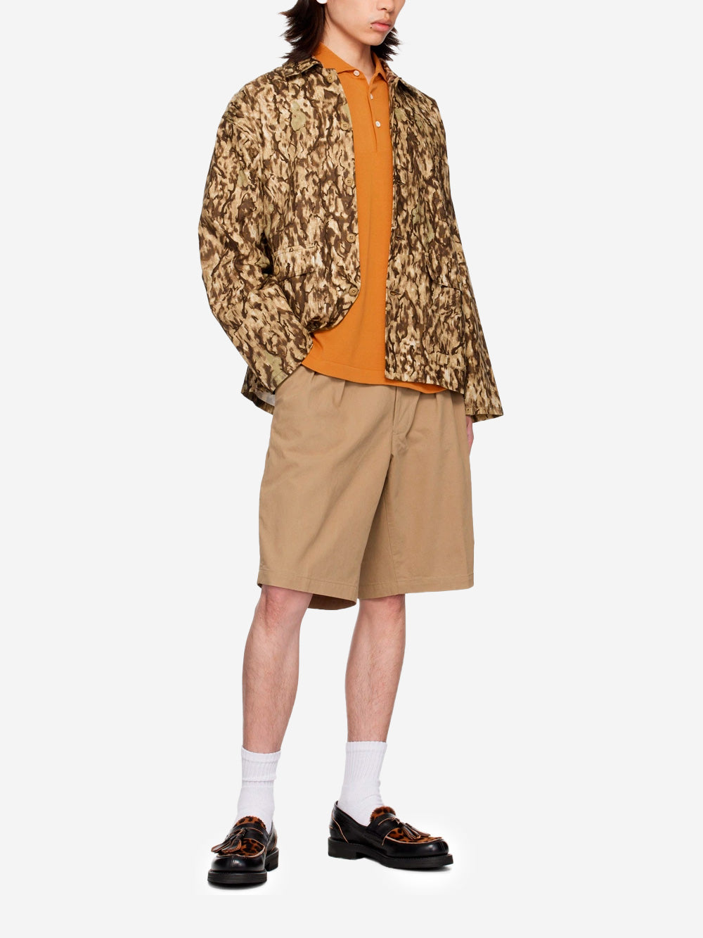 BEAMS PLUS Polo giallo senape in maglia 12G Senape Urbanstaroma