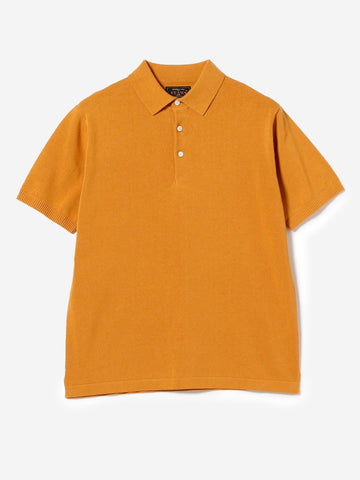 BEAMS PLUS Polo giallo senape in maglia 12G Senape