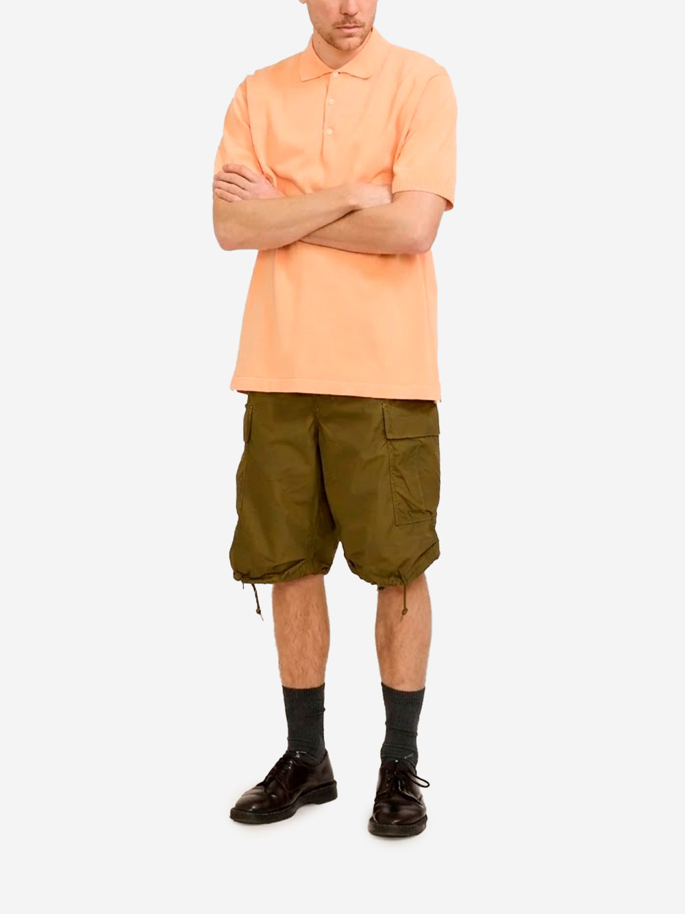 BEAMS PLUS Polo arancione in maglia 12G arancione Urbanstaroma