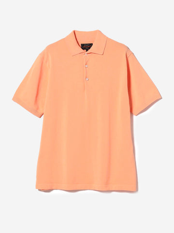 BEAMS PLUS Polo arancione in maglia 12G arancione