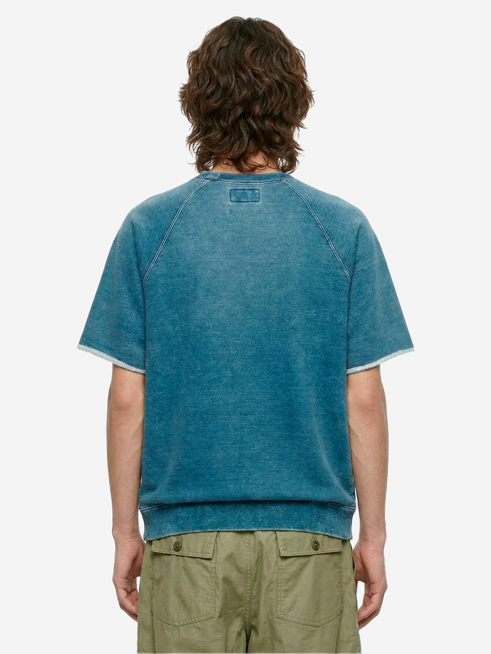 BEAMS PLUS Felpa con manica a giro con bordi a vivo indigo x Remi Relief Indigo Urbanstaroma