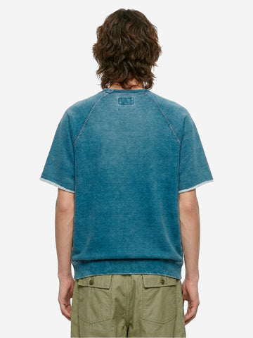 BEAMS PLUS Felpa con manica a giro con bordi a vivo indigo x Remi Relief Indigo