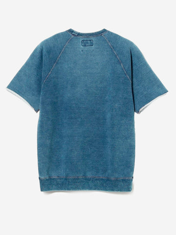 BEAMS PLUS Felpa con manica a giro con bordi a vivo indigo x Remi Relief Indigo