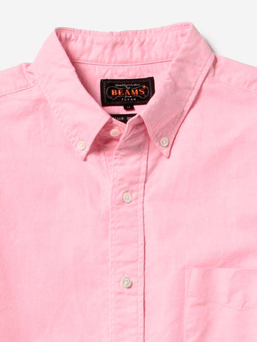 BEAMS PLUS Camicia Button-Down Oxford rosa Rosa