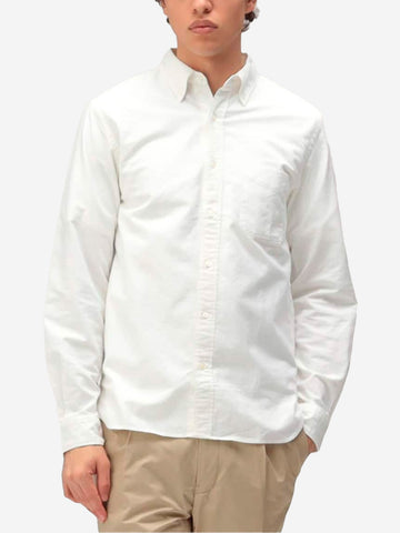 BEAMS PLUS Camicia Button-Down Oxford bianca Bianco