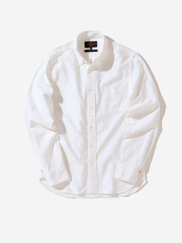 BEAMS PLUS Camicia Button-Down Oxford bianca Bianco