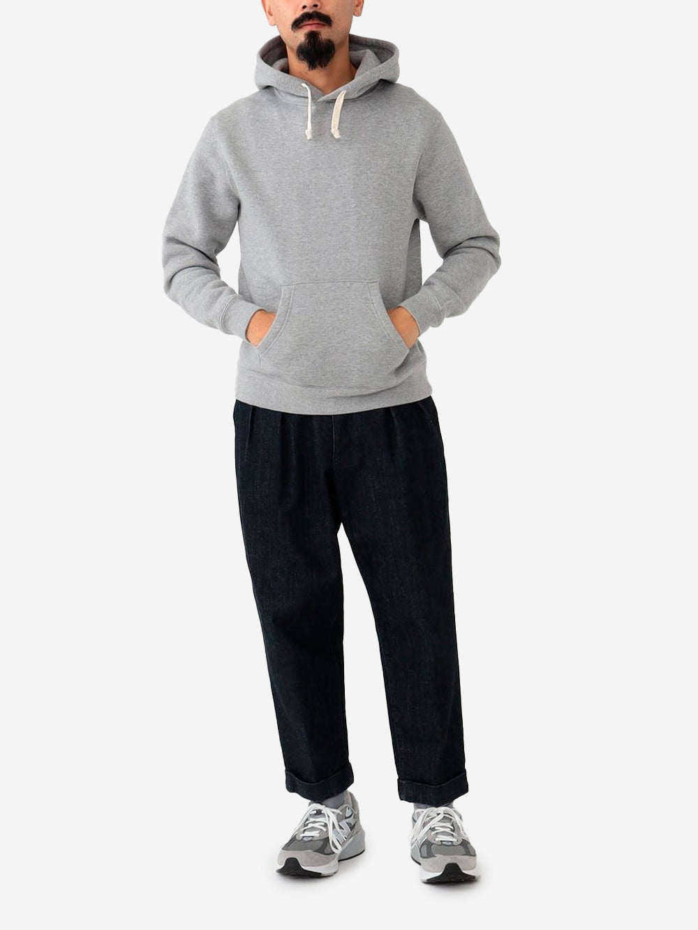 BEAMS PLUS Pantaloni 2 Pleats Tapered Denim Indigo Urbanstaroma