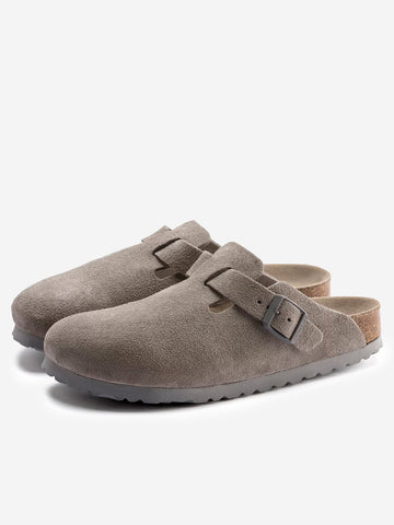 BIRKENSTOCK Boston 'Stone Coin' plantare morbido Grigio