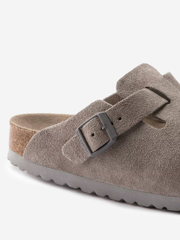 BIRKENSTOCK Boston 'Stone Coin' plantare morbido Grigio