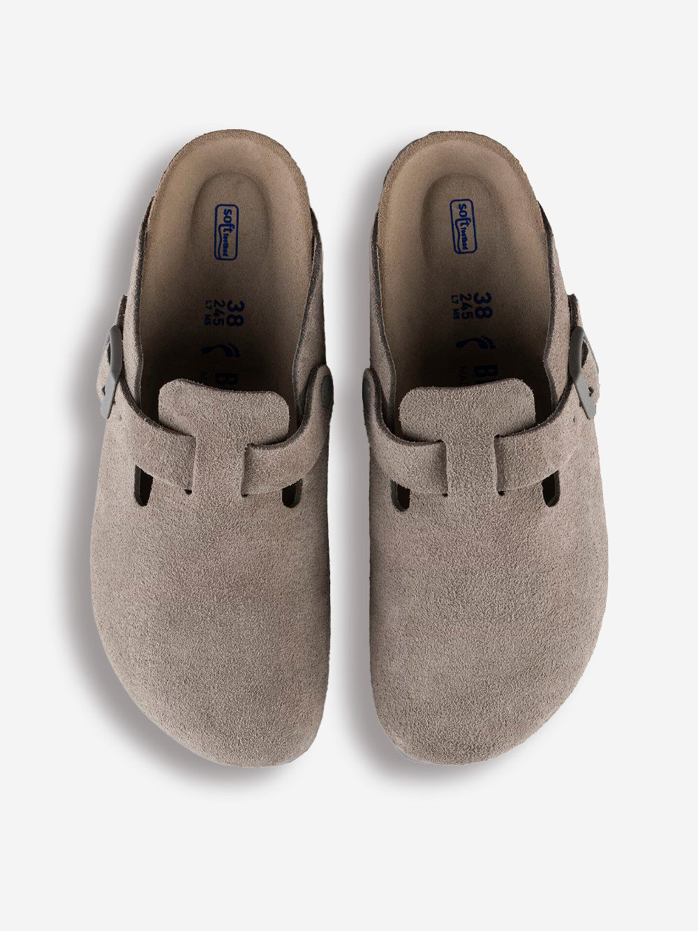 BIRKENSTOCK Boston 'Stone Coin' plantare morbido Grigio Urbanstaroma