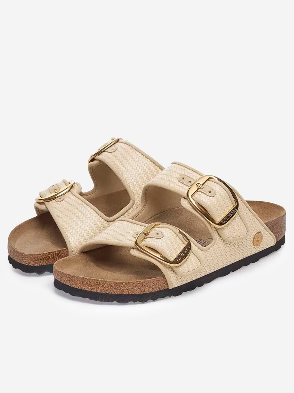 BIRKENSTOCK Arizona Big Buckle in rafia avorio Urbanstaroma
