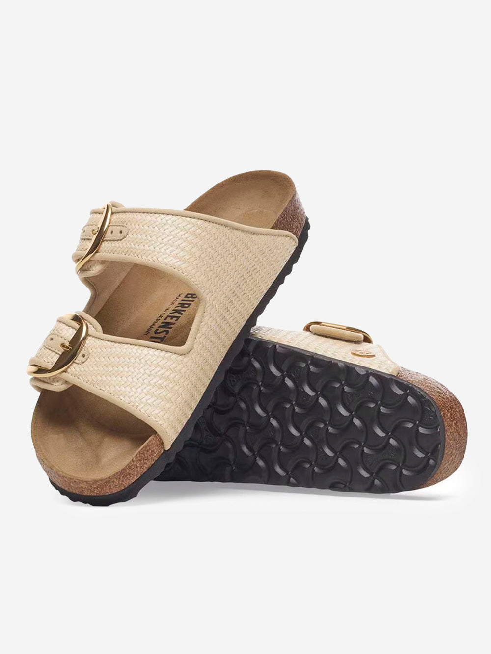 BIRKENSTOCK Arizona Big Buckle in rafia avorio Urbanstaroma