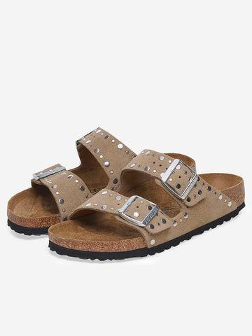 BIRKENSTOCK Arizona in suede taupe con rivetti Taupe