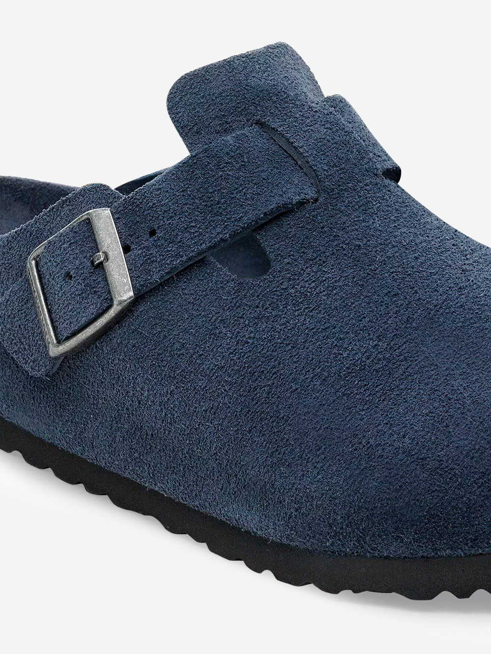 BIRKENSTOCK Boston suede blu plantare morbido Blu Urbanstaroma
