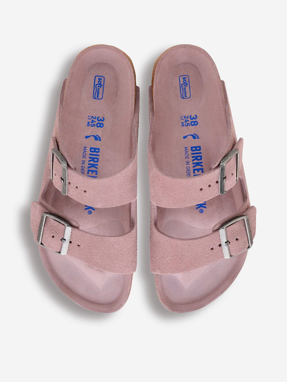 BIRKENSTOCK Arizona suede 'faded purple' plantare morbido Lilla Urbanstaroma