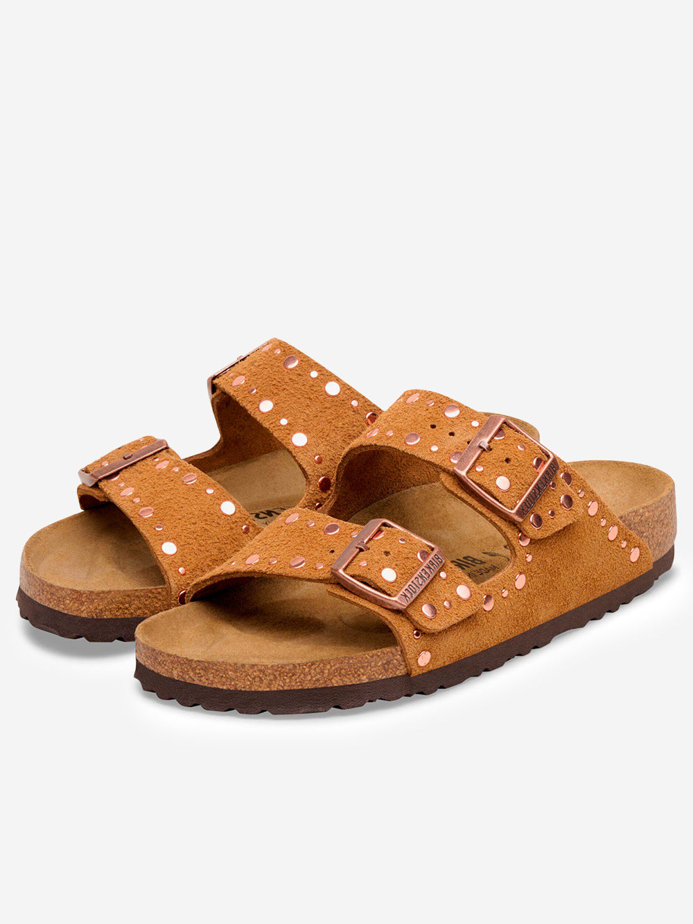 BIRKENSTOCK Arizona Rivet in suede 'mink' Cammello Urbanstaroma