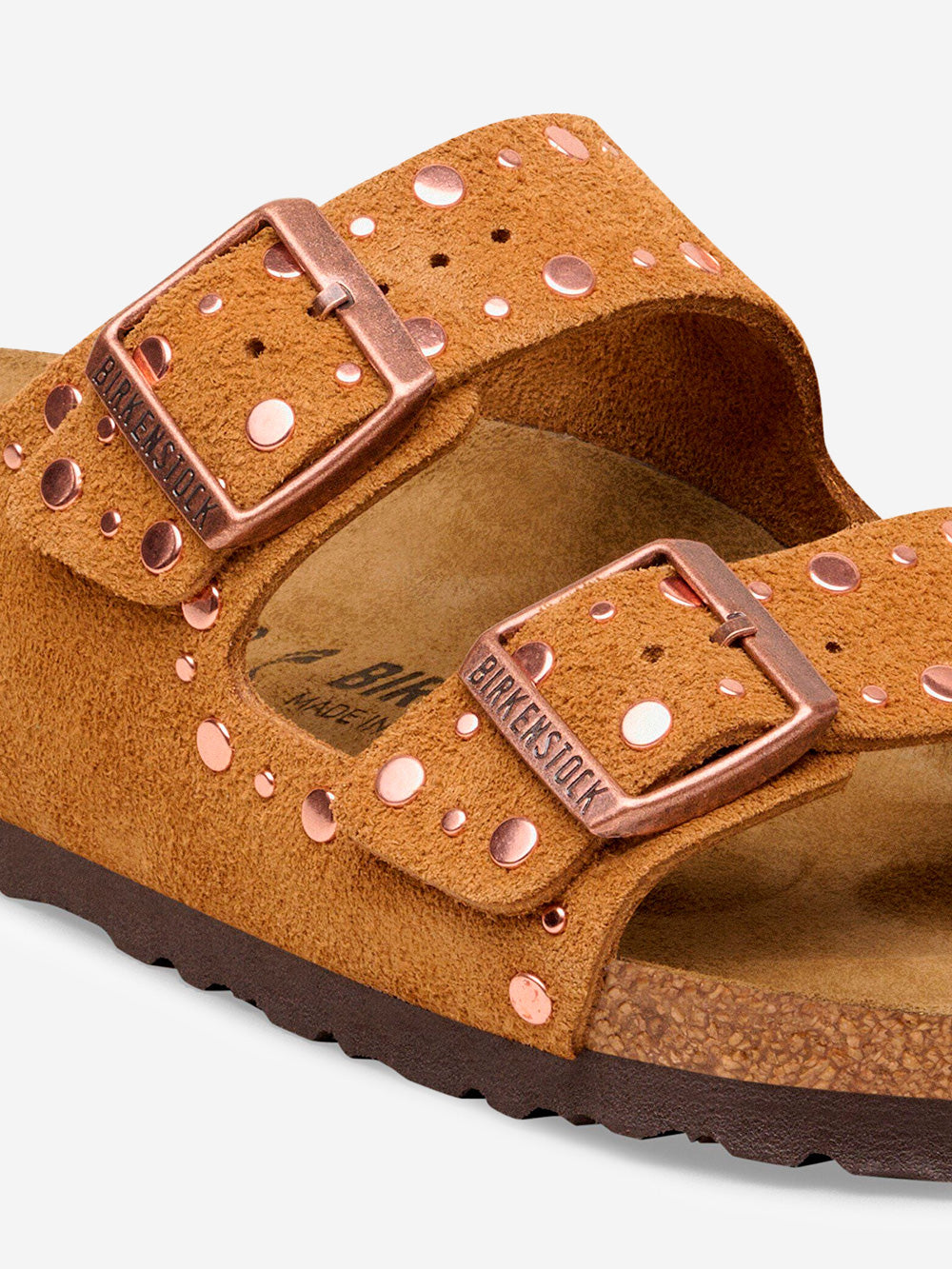 BIRKENSTOCK Arizona Rivet in suede 'mink' Cammello Urbanstaroma