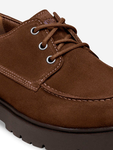 BIRKENSTOCK Scarpe stringate Highwood Lace Low in suede marrone 'carafe' Marrone