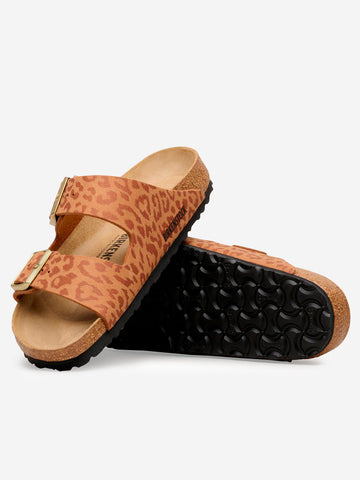 BIRKENSTOCK Arizona 'SYN Leo Pecan' Leopardato