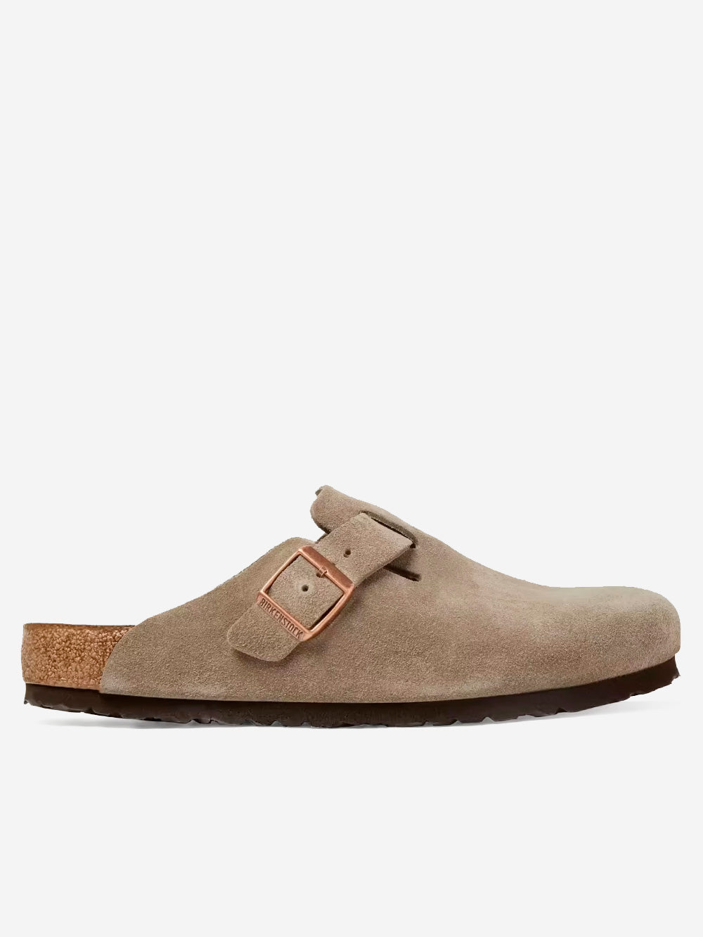 BIRKENSTOCK Boston suede 'taupe' plantare morbido Beige Urbanstaroma