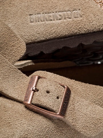 BIRKENSTOCK Boston suede 'taupe' plantare morbido Beige