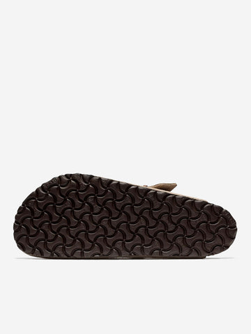 BIRKENSTOCK Boston suede 'taupe' plantare morbido Beige
