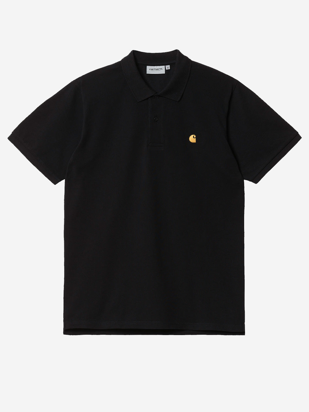 CARHARTT WIP Polo nera S/S Chase Nero Urbanstaroma