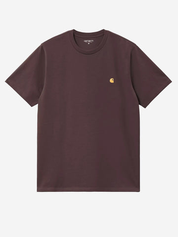 CARHARTT WIP T-shirt marrone S/S Chase Marrone scuro