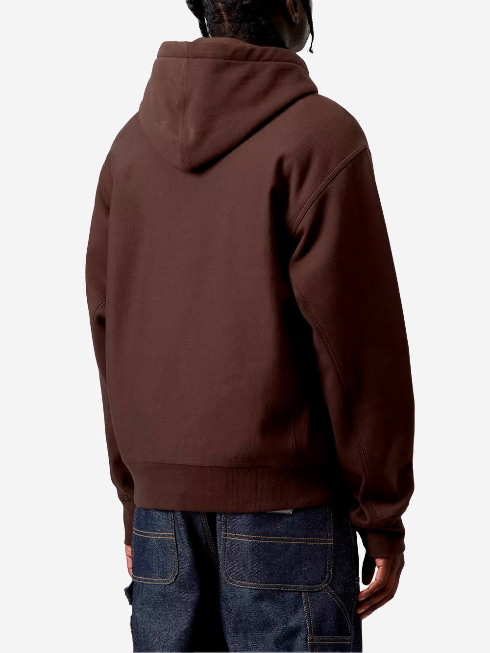 CARHARTT WIP Felpa con cappuccio American Script marrone Marrone scuro Urbanstaroma