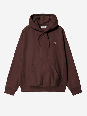 CARHARTT WIP Felpa con cappuccio American Script marrone Marrone scuro