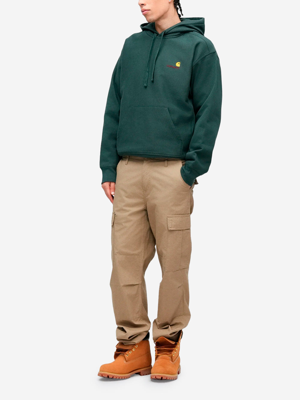 CARHARTT WIP Felpa con cappuccio American Script verde Verde Urbanstaroma