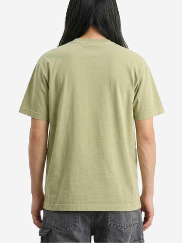 CARHARTT WIP T-shirt S/S verde 'Nelson' con etichetta quadrata verde