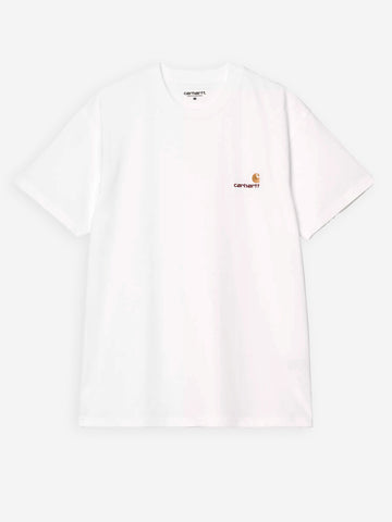 CARHARTT WIP T-shirt American Script bianca Bianco