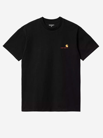 CARHARTT WIP T-shirt American Script nera Nero