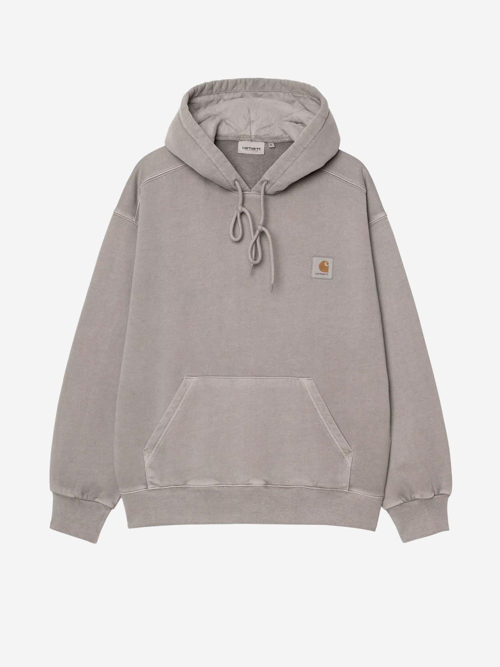 CARHARTT WIP Felpa grigia con cappuccio 'Nelson' Grigio chiaro Urbanstaroma