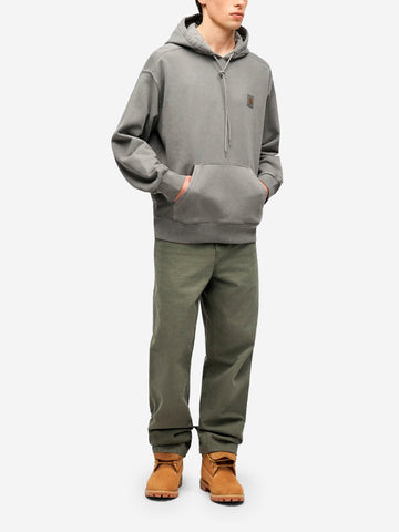 CARHARTT WIP Felpa grigia con cappuccio 'Nelson' Grigio chiaro