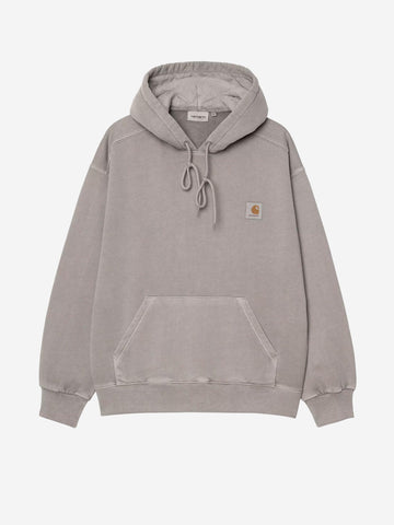CARHARTT WIP Felpa grigia con cappuccio 'Nelson' Grigio chiaro