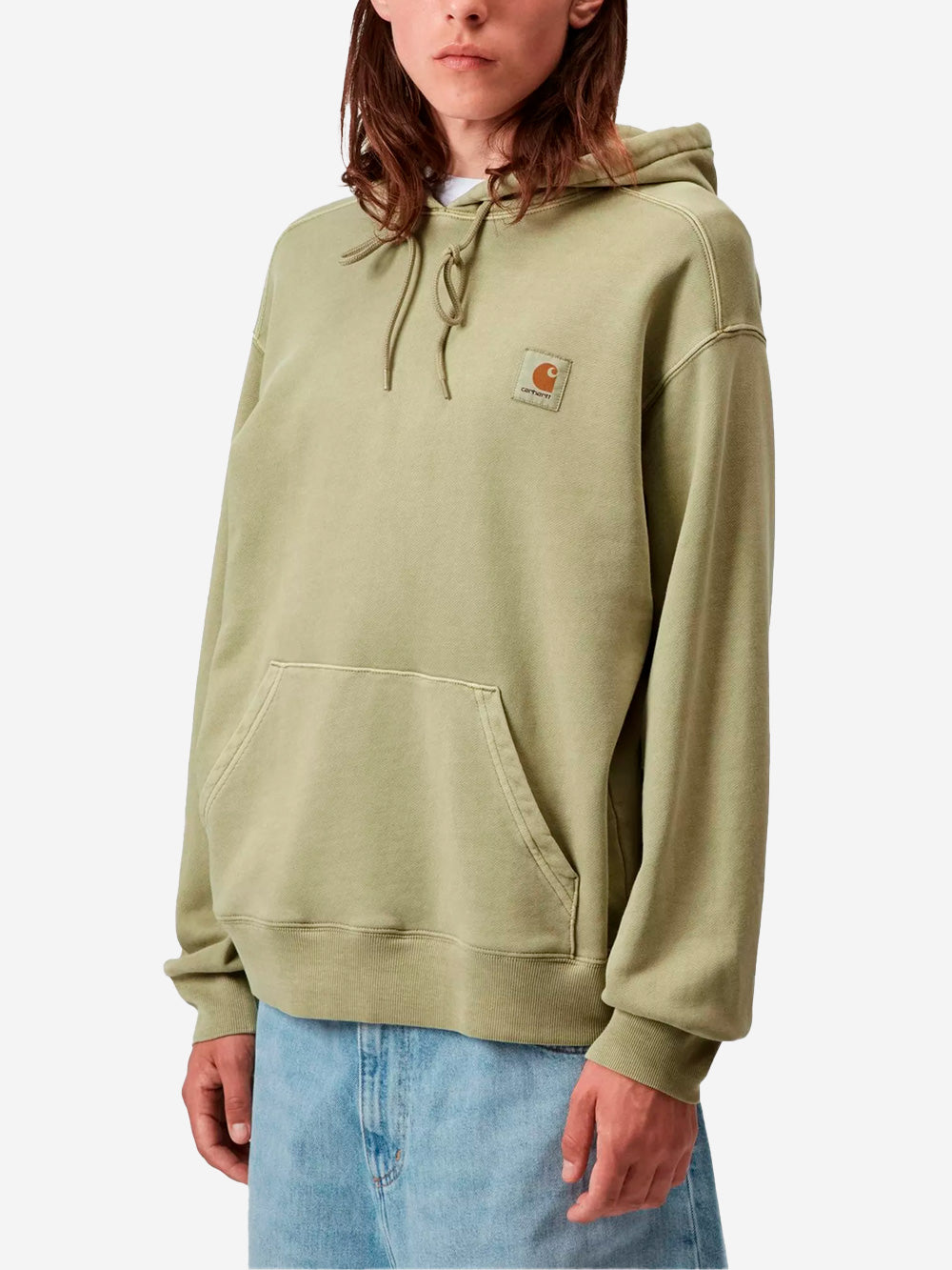 CARHARTT WIP Felpa verde con cappuccio 'Nelson' verde Urbanstaroma