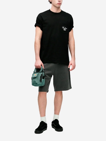 CARHARTT WIP Nelson shorts neri slavati in cotone grigio