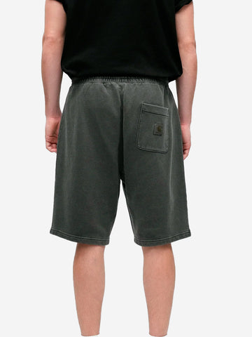 CARHARTT WIP Nelson shorts neri slavati in cotone grigio
