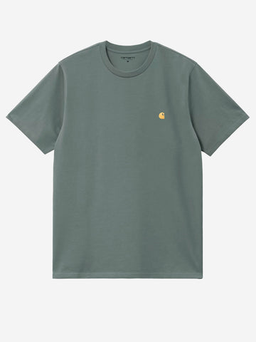 CARHARTT WIP T-shirt S/S verde con tasca Verde
