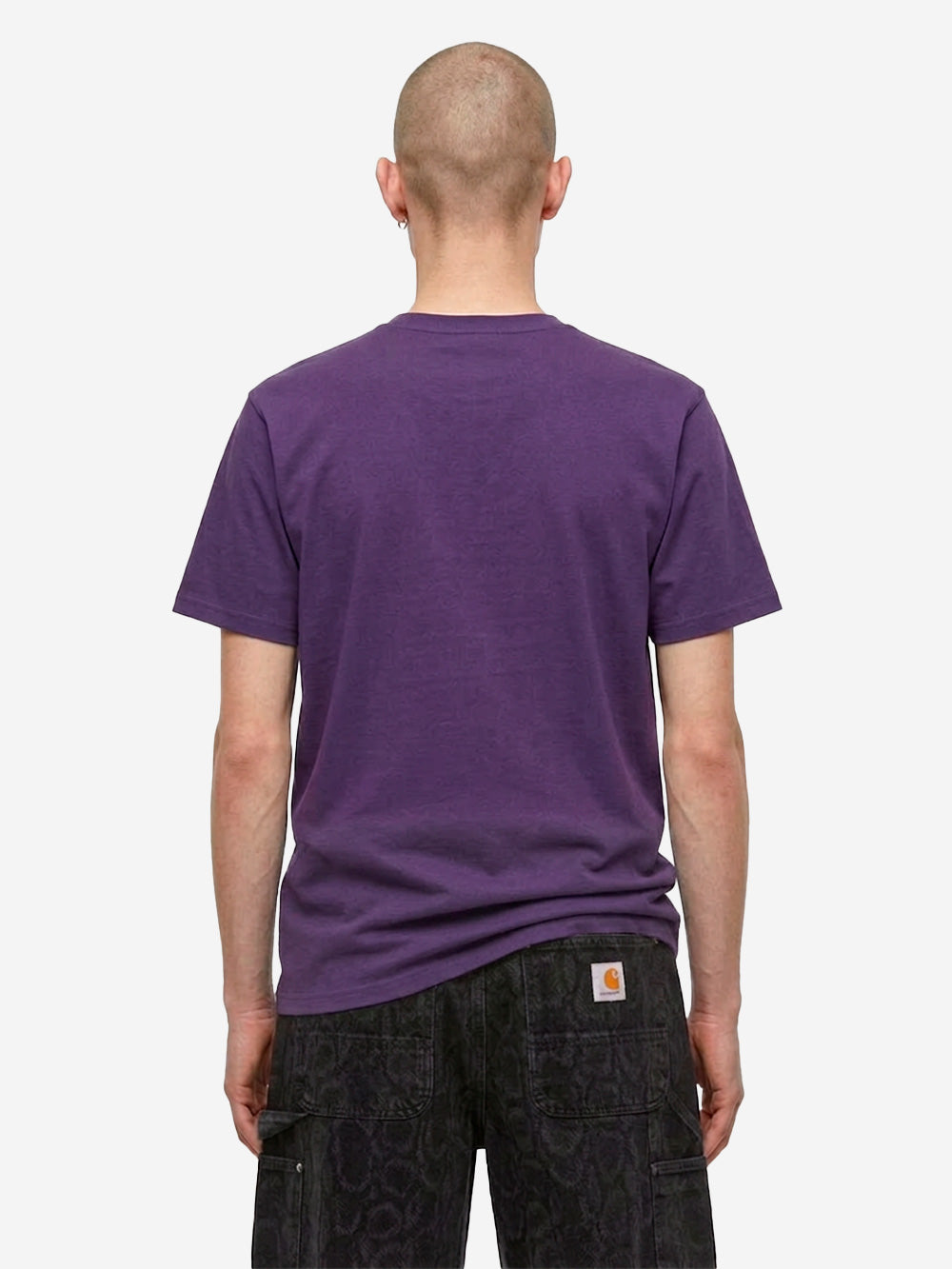 CARHARTT WIP T-shirt S/S viola con tasca Viola Urbanstaroma
