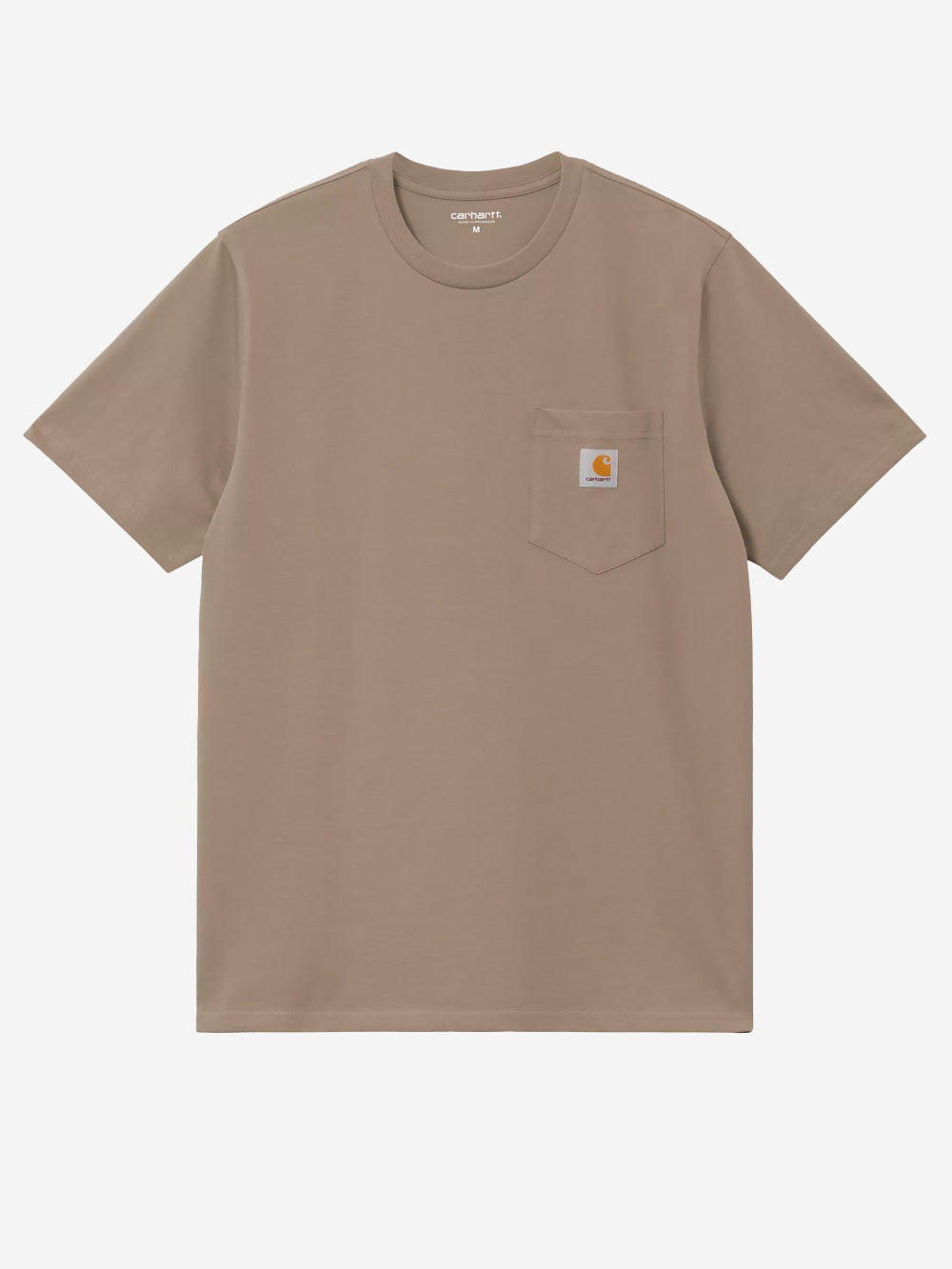 CARHARTT WIP T-shirt S/S marrone chiaro con tasca Beige Urbanstaroma