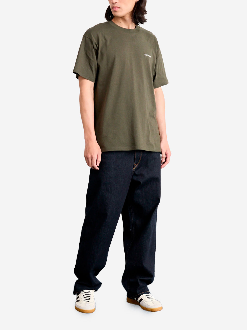 CARHARTT WIP T-shirt verde S/S Script Embroidery Verde Urbanstaroma