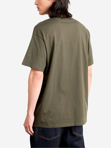 CARHARTT WIP T-shirt verde S/S Script Embroidery Verde
