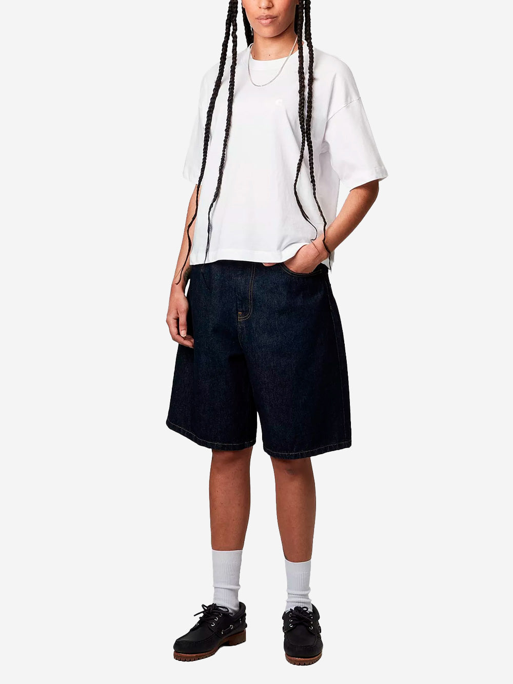 CARHARTT WIP W' S/S Chester T-Shirt bianca Bianco Urbanstaroma