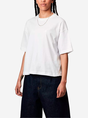 CARHARTT WIP W' S/S Chester T-Shirt bianca Bianco